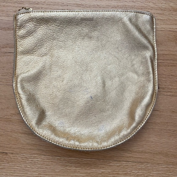 Gold Leather Baggu Pouch - Picture 9 of 9